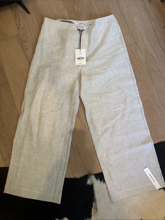 Reformation Pants - Reformation Joni Linen Cropped Pant - Oatmeal, sz 12